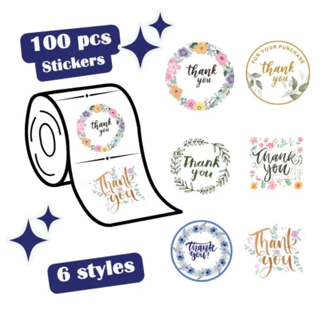 Thank You Stickers – Multiple Sizes