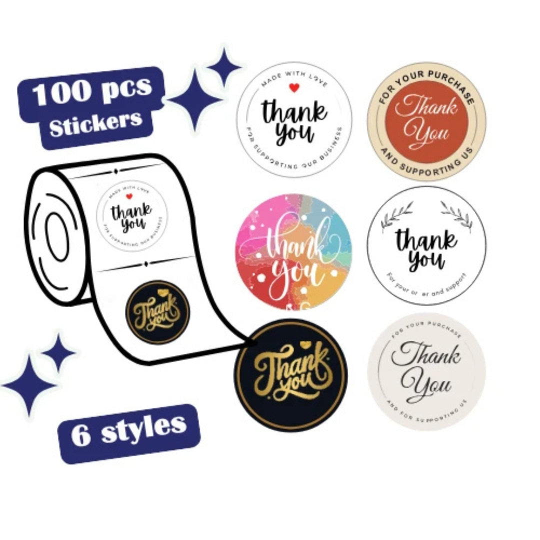Thank You Stickers – Multiple Sizes