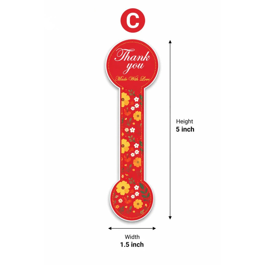 Box Sealing Stickers Multi Colour